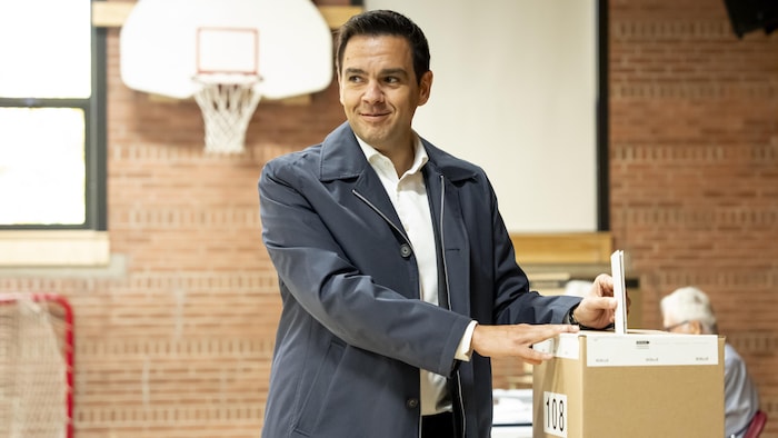 Le chef du Parti libéral du Québec, Charles Milliard.