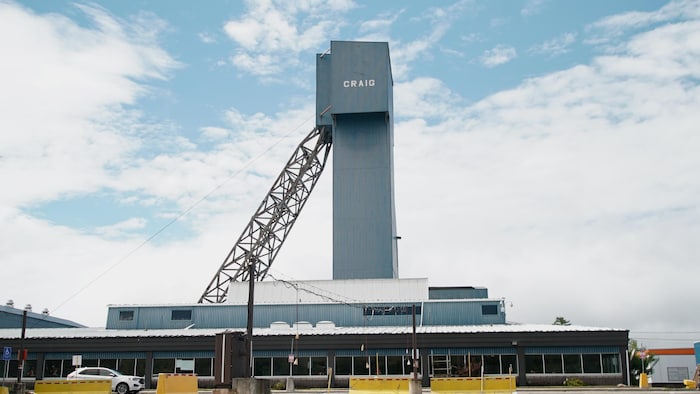 L'extérieur de la mine Craig de Glencore Canada à Sudbury.