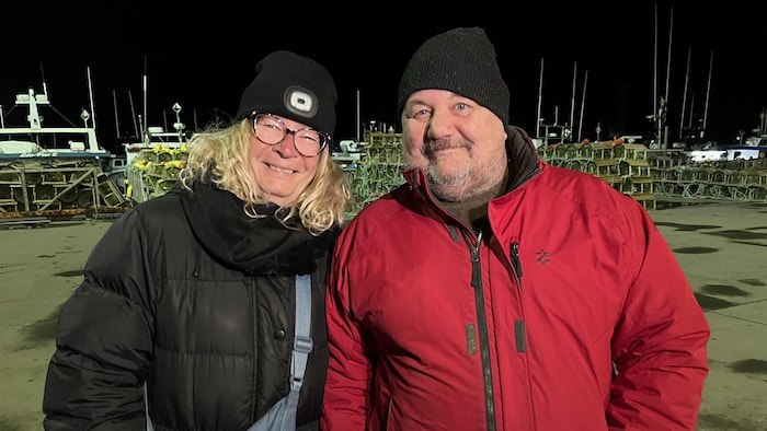 Deux visiteurs venus de Berthier-sur-Mer.
