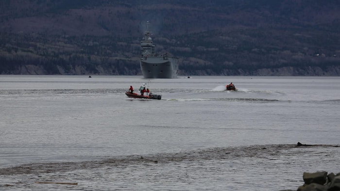 Le Mistral dans la baie de Gaspé