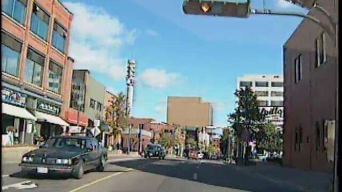 Le centre-ville de Moncton, en 1996.