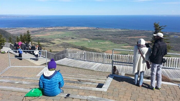 La vue au sommet du mont Saint-Joseph à Carleton-sur-Mer