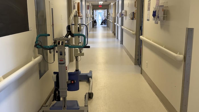 Un couloir de l'actuel CHSLD de Montmagny.