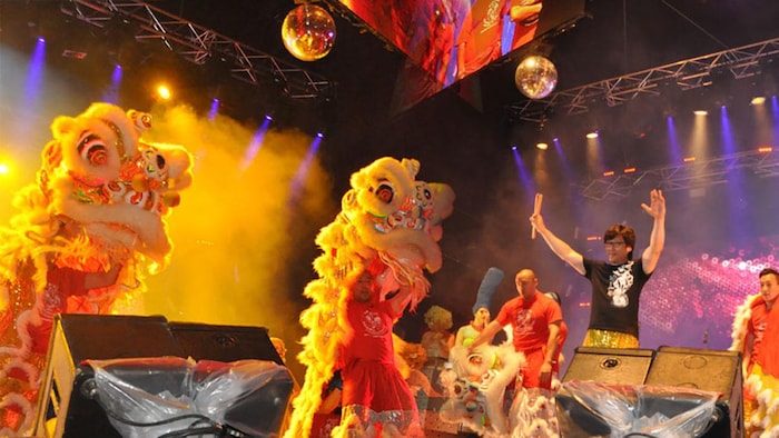 蒙特利尔陈氏舞狮队将在灯光节进行表演。