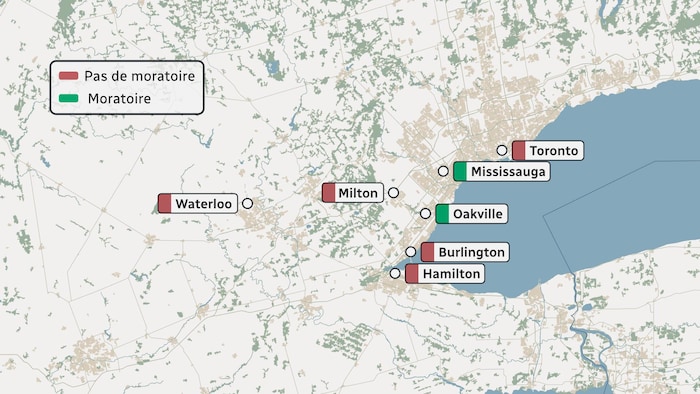 Carte du Grand Toronto.