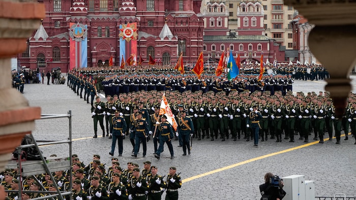 Défilé militaire à Moscou.