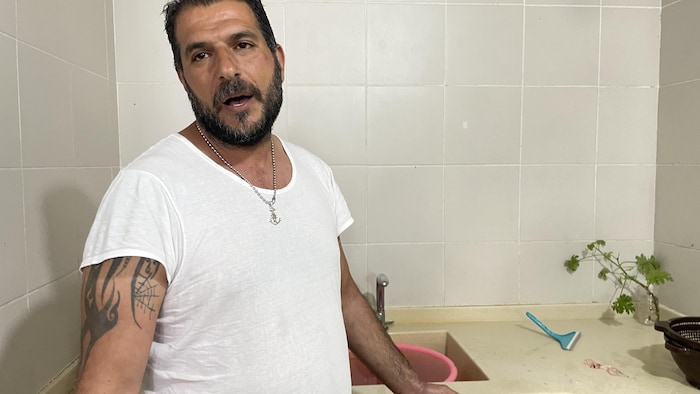 Moustapha Chahine, the owner of a fishery in the port of Tyr.