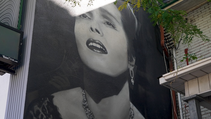 Murale d'Amália Rodrigues dans le quartier du Petit Portugal de Toronto.