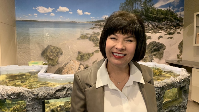Ginette Petitpas Taylor au Musée d’histoire naturelle d’Halifax.