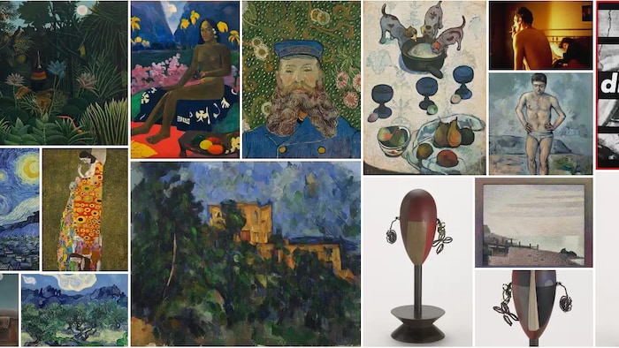 Capture d'écran d’œuvres retrouvées sur Google Arts and Culture pour le MoMA.