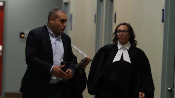 Nabil El Attar et une avocate.