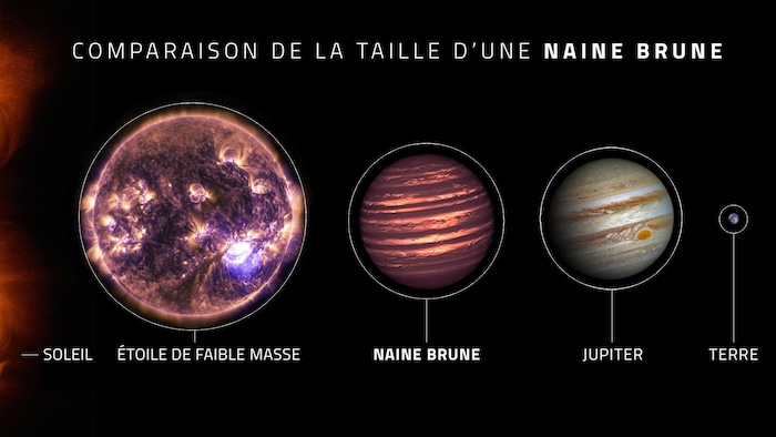 Une étoile, une naine brune, et des planètes.