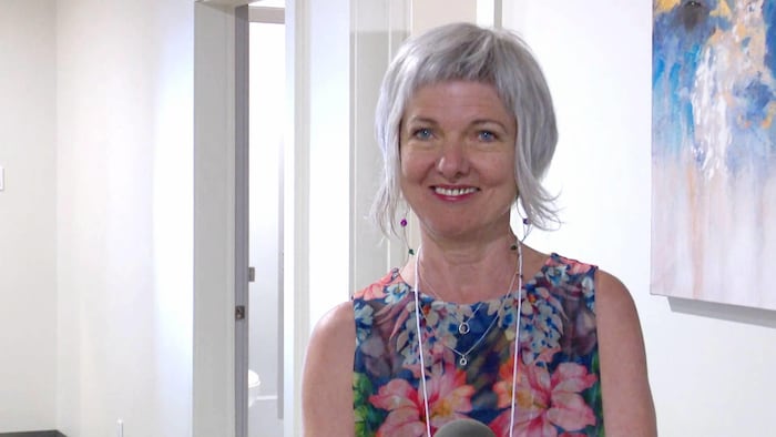 Nancy Juneau en entrevue.