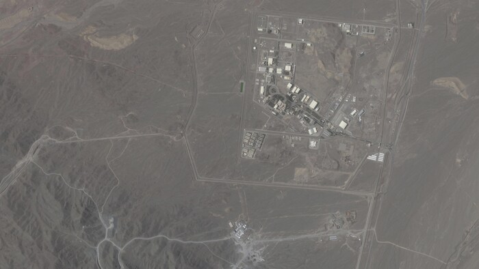 Une image satellite de l'usine d'enrichissement d'uranium de Natanz photographiée le 20 mai 2025.