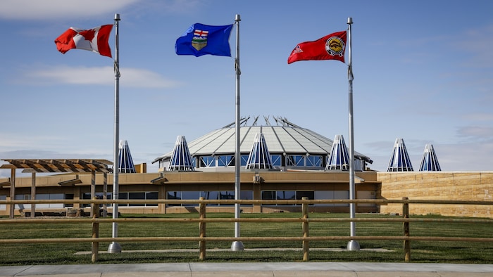 Le parc historique de Blackfoot Crossing de la Nation Siksika, à 100 kilomètres à l'est de Calgary, près de Cluny, en Alberta, le jeudi 28 septembre 2023.