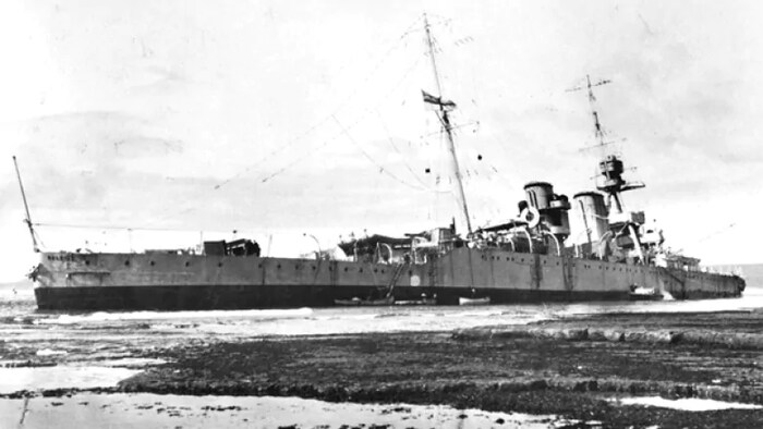 Le navire naufragé.