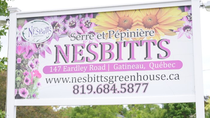 L'affiche de la serre et pépinière Nesbitts.