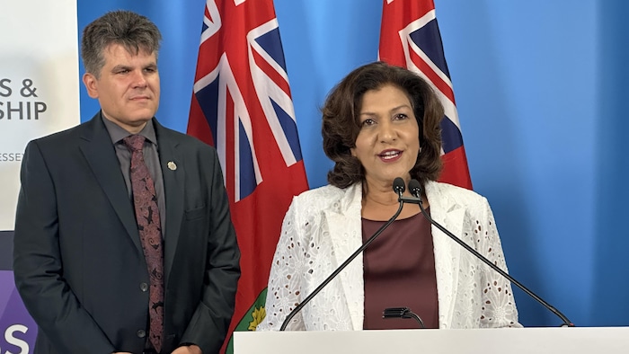 Nina Tangri aux côtés d'Andrew Dowie à Windsor le 24 septembre 2026.