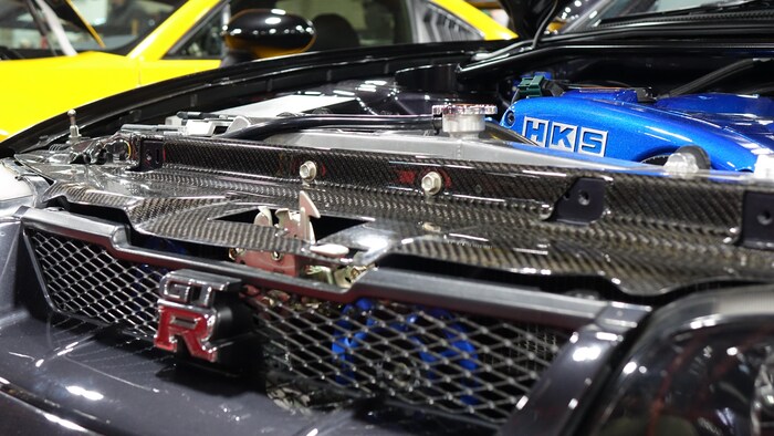 L'intérieur d'un véhicule japonais.