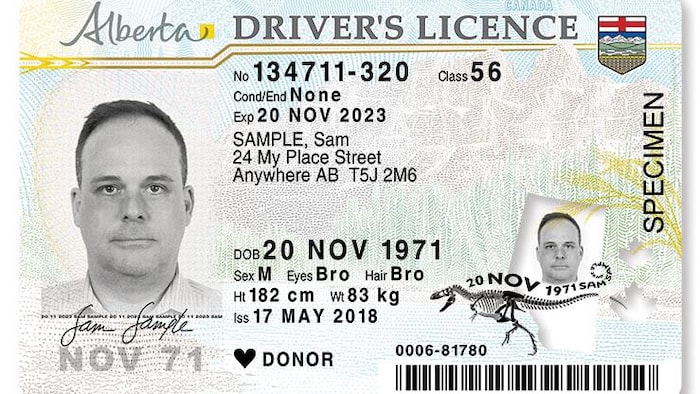 Image du permis de conduire.
