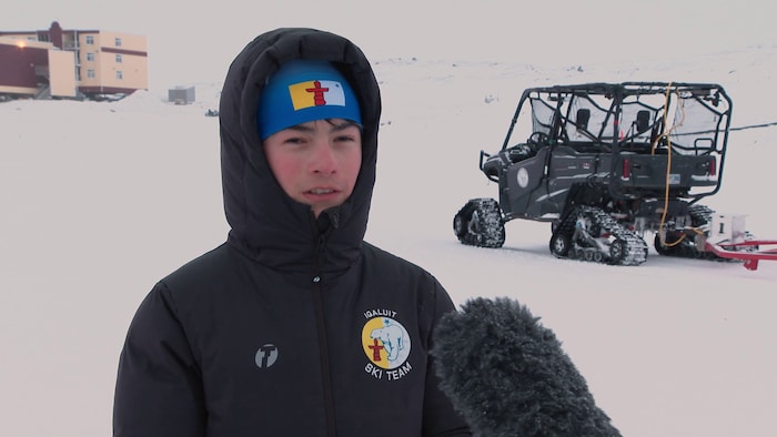 Callum Goddard, de l'équipe de ski de fond du Nunavut.