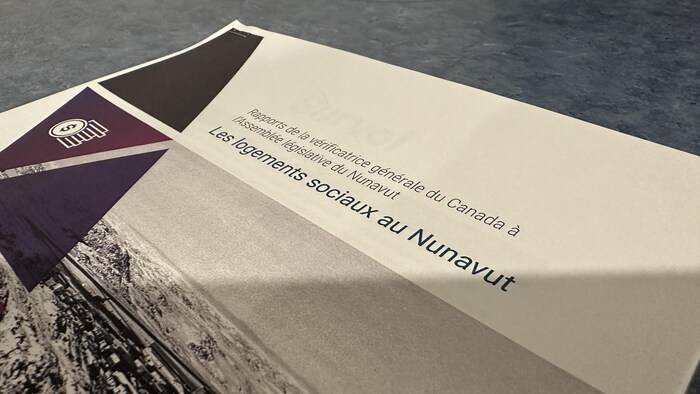 La première page d'un rapport d'audit du Bureau de la vérificatrice générale du Canada, présenté à Iqaluit, au Nunavut, le 26 mai 2025.
