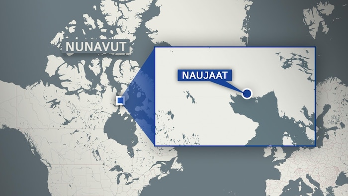 Map showing the location of Naujaat, Nunavut.