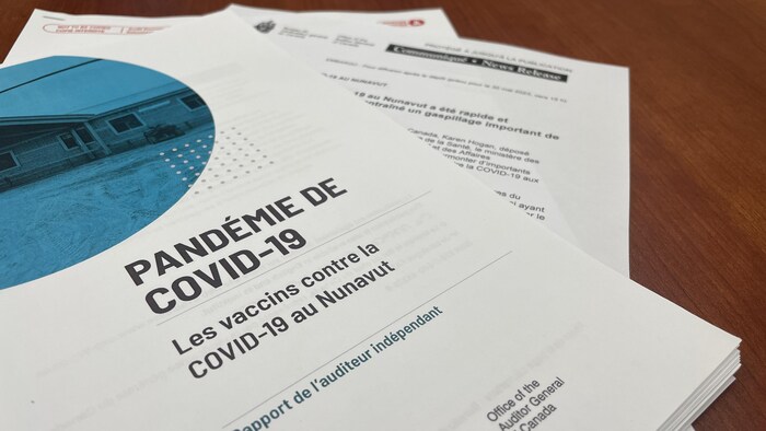 Le rapport de l'auditeur indépendant concernant la pandémie de COVID-19 et les vaccins contre la COVID-19 au Nunavut, le 30 mai 2023, à Iqaluit, au Nunavut.