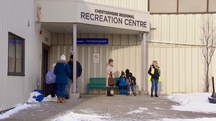 La devanture du centre récréatif.
