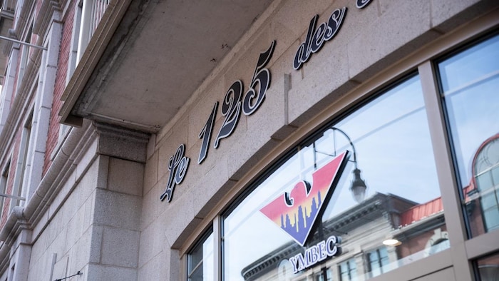 La devanture du bureau d'Olymbec.
