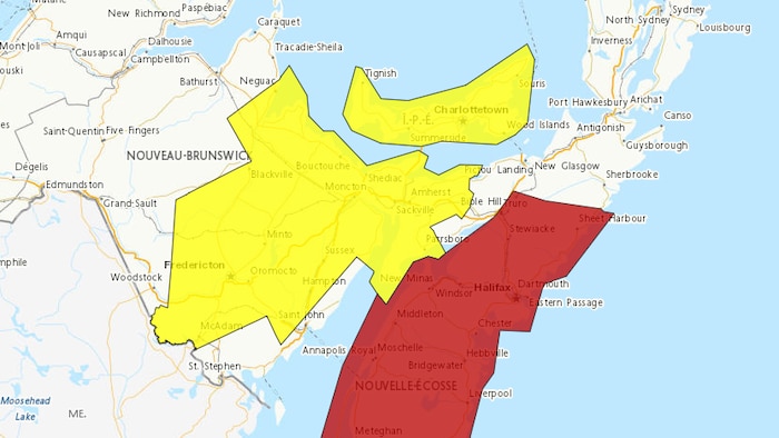 Environnement Canada a émis des avertissements d'orages violents.