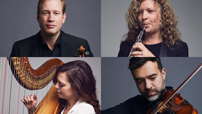 Jonathan Crow, Sarah Jeffrey, Heidi Elise Bearcroft et Rémi Pelletier.