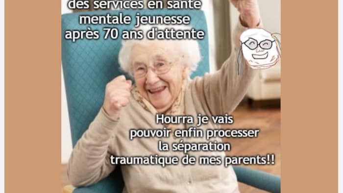 Photo d'une publication Facebook contenant un mème.