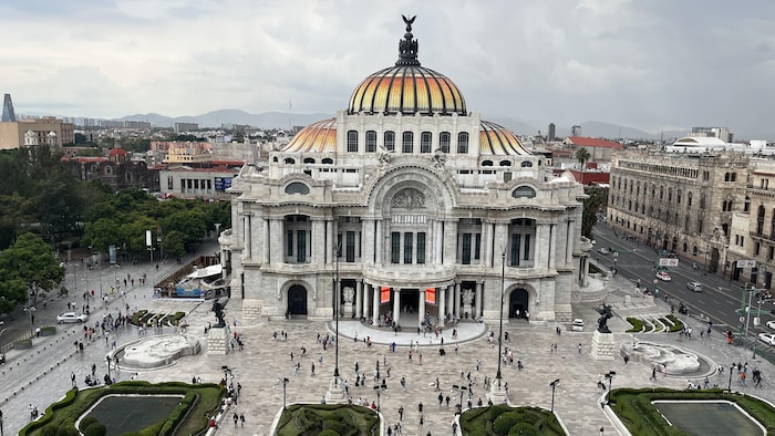 Le Palais des beaux-arts de Mexico.