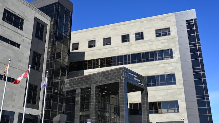 La façade du palais de justice de Moncton