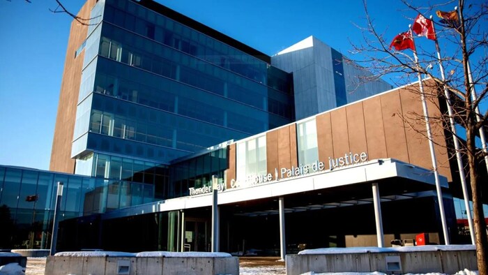 Le Palais de justice de Thunder Bay.