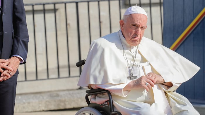 Le pape François à son arrivée à la Citadelle de Québec