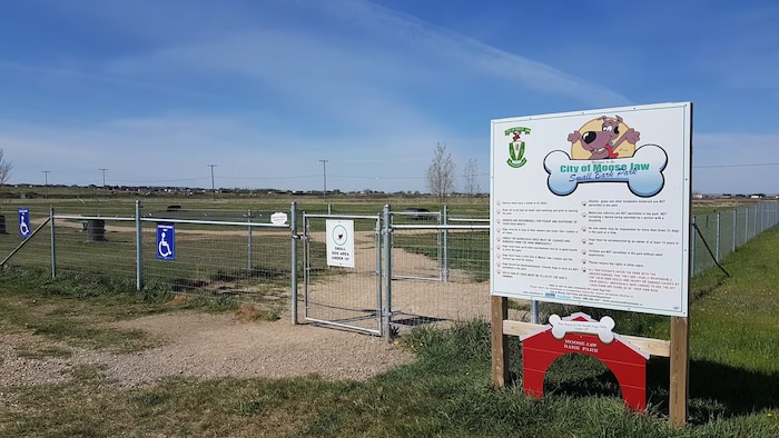 Un parc à chien à Moose Jaw.