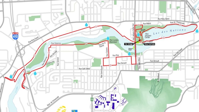 Une carte du parcours