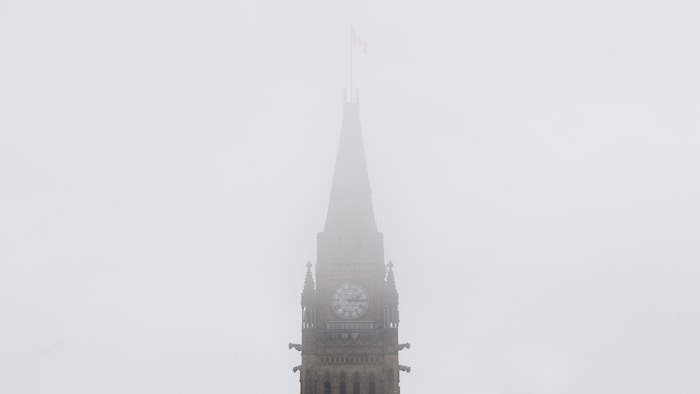 L'édifice du parlement à Ottawa. 