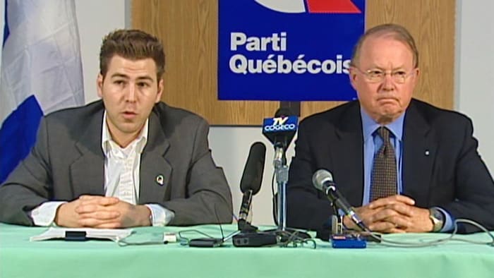 Pascal Bérubé et Bernard Landry.