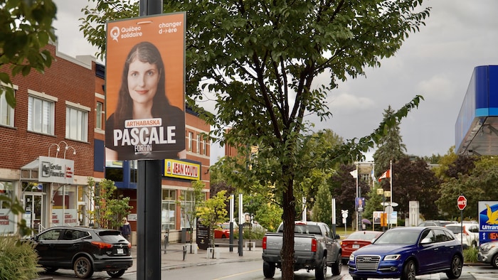 Une pancarte électorale de Pascale Fortin.