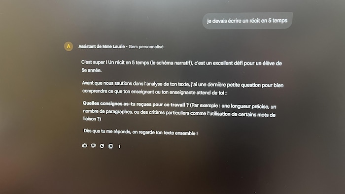 Un assistant Gem personnalisé. 