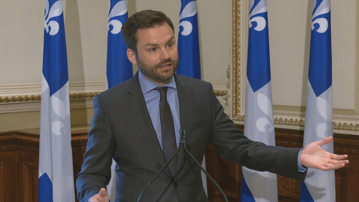 Le chef du Parti québécois, Paul St-Pierre Plamondon.