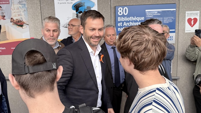 Le chef du Parti québécois, Paul Saint-Pierre-Plamondon