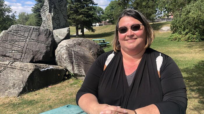 新民主党候选人 Pauline Lameboy (Abitibi-Baie-James-Nunavik-Eeyou 选区)。