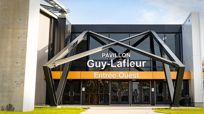 Maquette de l'entrée ouest du pavillon Guy-Lafleur, à Québec