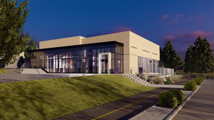 Le concept visuel du pavillon de location d’embarcations.