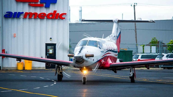 Le PC-12 d'Airmedic.