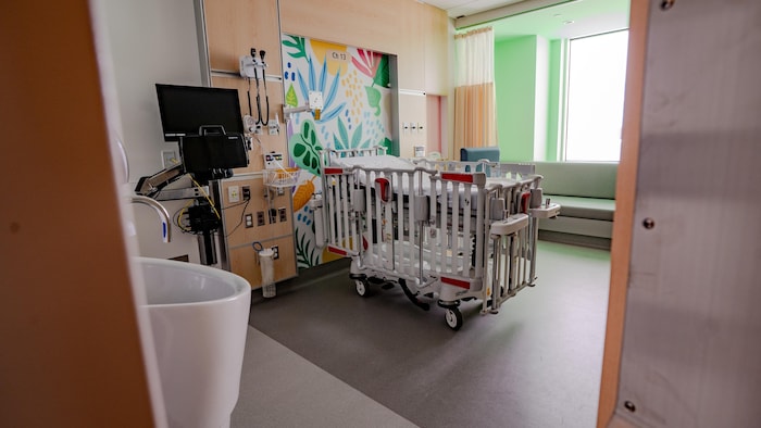 une chambre de la pediatrie.